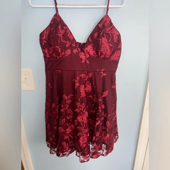 macy's burgundy lace dress Soft Ballerina Velvet Flat in Red main image 0
